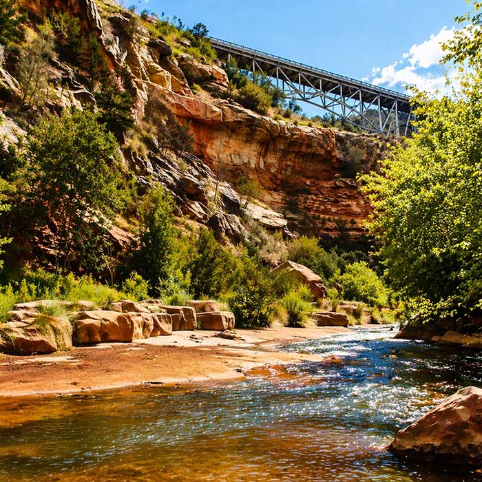 The Crack at Wet Beaver Creek Sedona swimming hole