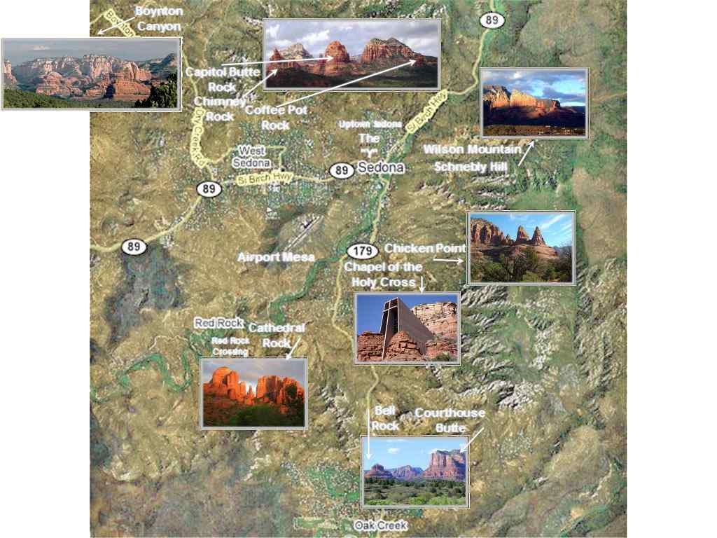 Sedona Maps Sedona Location in - Redrocksmap