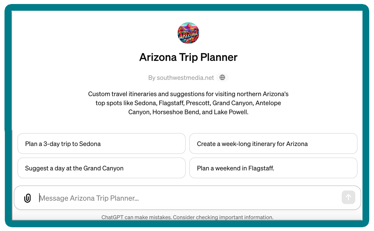 plan my trip sedona